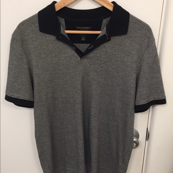 Banana Republic soft polo Grey Medium - Picture 2 of 5